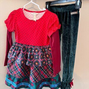 Matilda Jane Dress & Leggings – Size 4 (Good Condition)